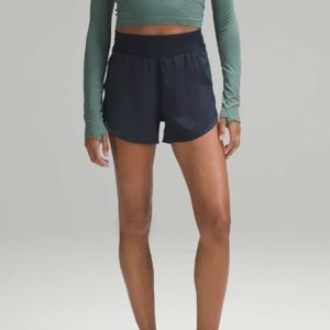 Lululemon Fast and Free Reflective High-Rise Classic-Fit Short 3" True Navy